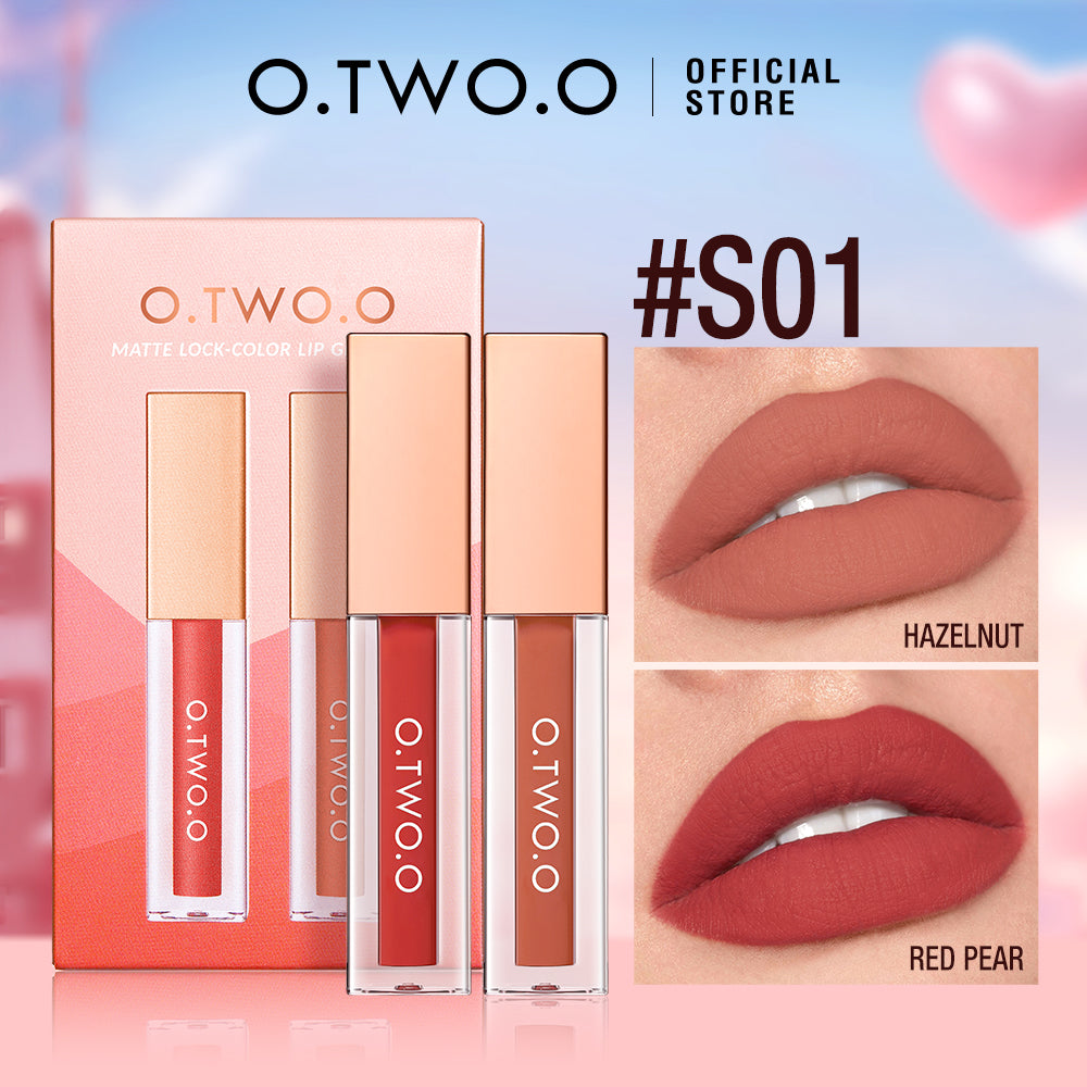 O.TWO.O MATTE LOCK COLOR LIP GLAZE SET