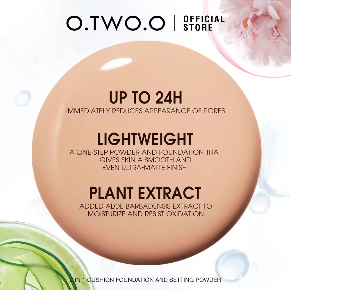 O.TWO.O ALL DAY SOFT FOCUS POWDER AND CUSHION CREAM