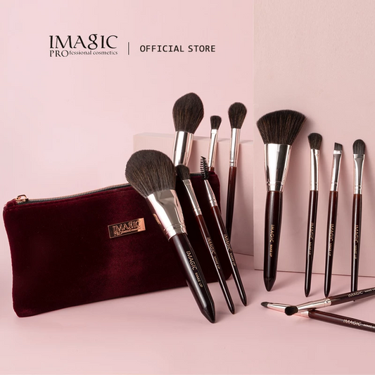 IMAGIC 12 PCS BRUSH SET WITH ZIPPER BAG