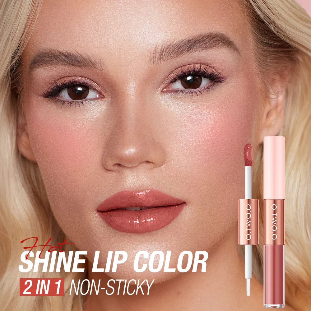O.TWO.O DOUBLE EFFECT MATTE AND GLOSS LIPSTICK
