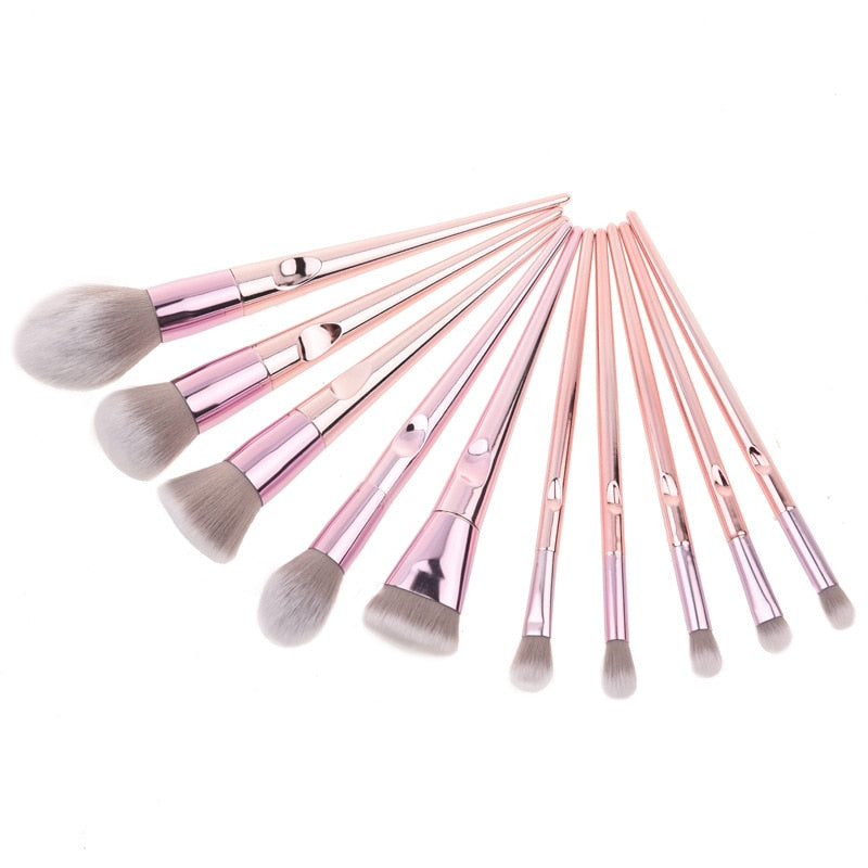 O.TWO.O 10PCS CHROME BRUSHES SET