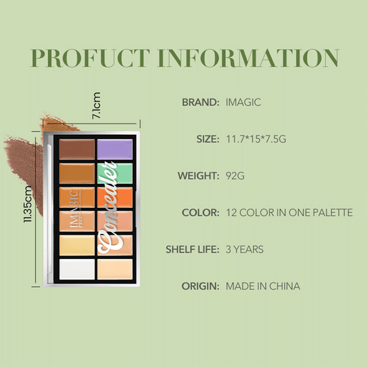 IMAGIC 12 COLOR CONCEALER PALETTE (FA-137)
